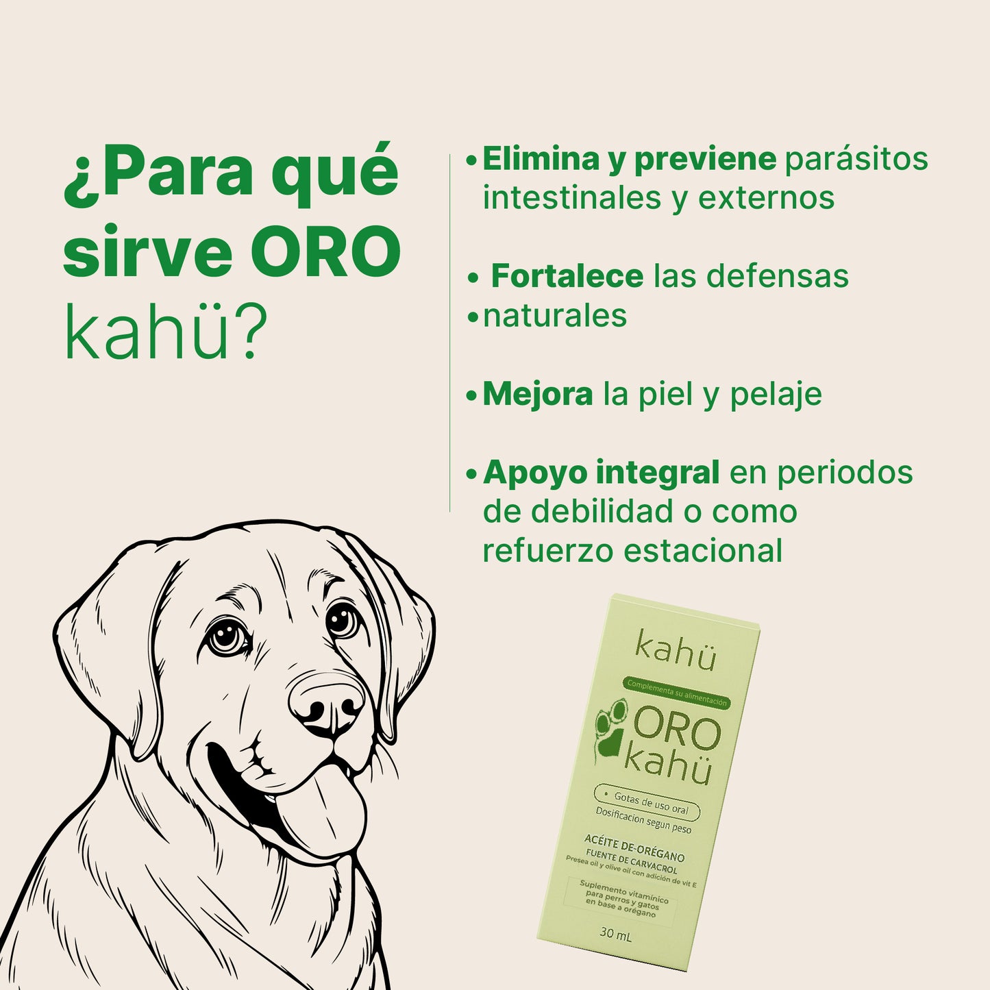 ORO Kahü – Protección integral con aceites funcionales para perros y gatos