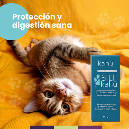SILI KAHÜ - Protector Hepático y Digestivo Natural para Perros y Gatos