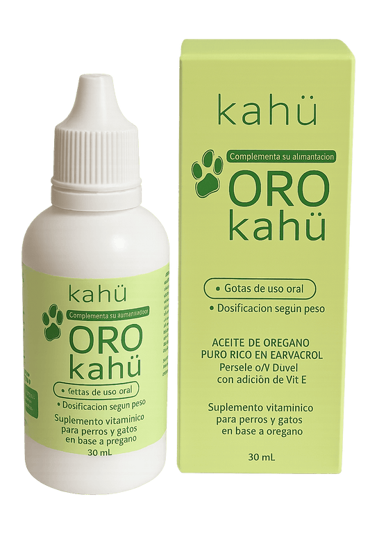 ORO Kahü – Gotas naturales para defensas, piel y antiparasitarios